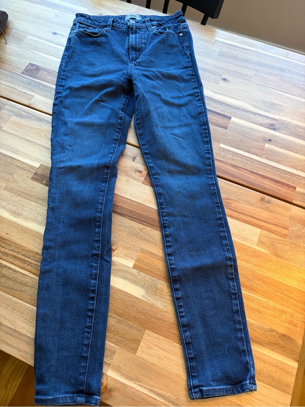 PAIGE Margot Ultra Skinnt Jean, Dark Wash, Size 28